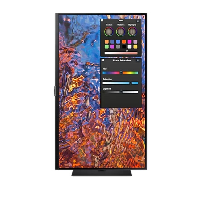 Монитор - Samsung 32B800 32" IPS LED, 60 Hz, 5 ms GTG, 3840x2160, 300 cd/m2, Flicker Free, PBP, PIP, USB-C 90W, 3xUSB 3.0, Display Port 1.4, 2xHDMI 2.2, Black