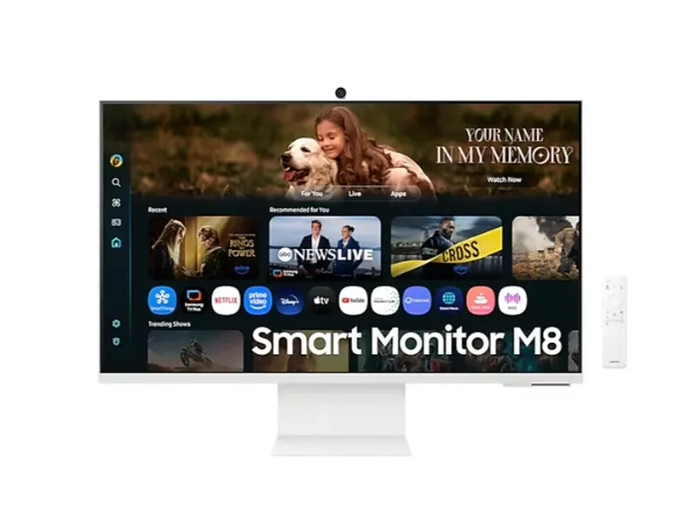 Монитор - Samsung 32FM801 32" VA SMART 3840x2160, Bluetooth 4.2, WiFi 5, USB-C 65W, 2xUSB, 2xHDMI , Speakers, White