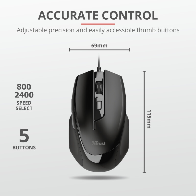 Мишка - TRUST Voca Comfort Mouse