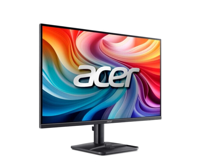 Монитор - Acer EK271P0bi, 27'' FHD (1920x1080), VA, 144Hz, 100M:1, 250 nits, 4ms (GTG)/1ms(VRB), 99% sRGB, HDMI 1.4, VGA, FreeSync, BlueLightShield, ZeroFrame, Tilt, VESA, Energy Class D, Black, 2Y