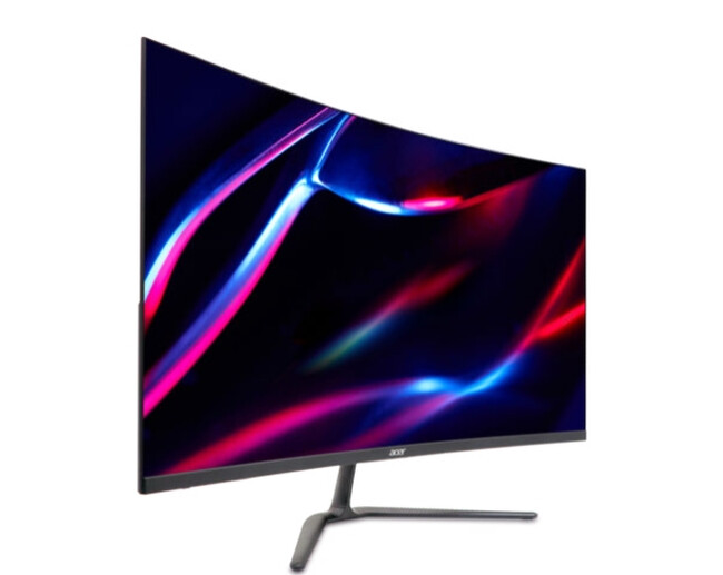 Монитор - Acer Nitro ED320QUS3bmiipx, 31.5'' Curved QHD (2560x1440), VA, 180Hz, 100M:1, 250 nits, 5ms(GTG)/1ms (VRB), FreeSync, 2xHDMI, 1xDP, Audio Out, BlueLightShield, Speakers, Tilt, VESA, Energy Class F, Black, 2Y