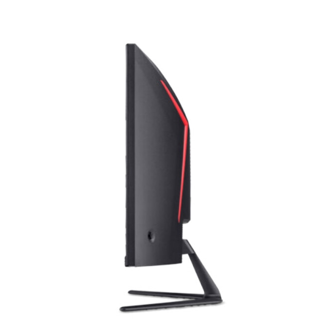 Монитор - Acer Nitro ED340CURJ0bmiipx, 34'' Curved 1500R WQHD (3440x1440), VA, 120Hz, 100M:1, 250 nits,  4ms (GTG)/1ms (VRB), 99% sRGB, FreeSync Premium, HDR10, 2xHDMI, DP, Audio Out, ZeroFrame, Speakers 2x2W, Tilt, VESA, Energy Class F, Black, 2Y