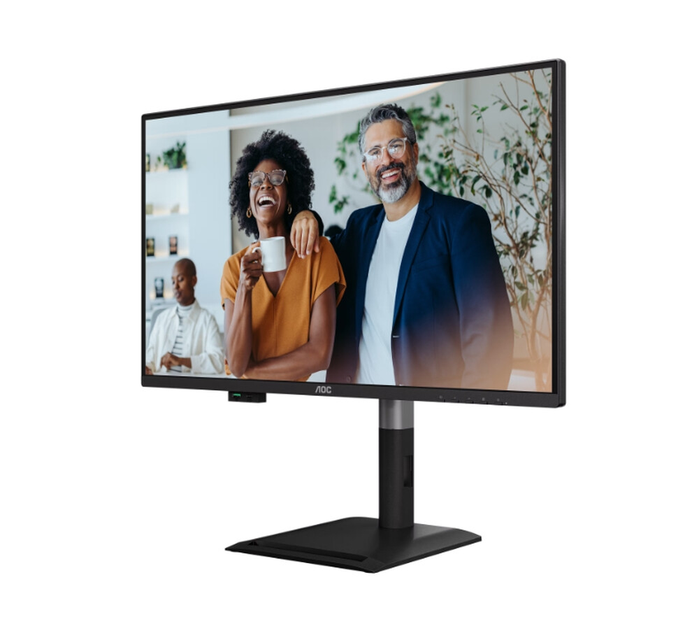 Монитор - AOC Q27P4CV, 27" IPS WLED, 2560x1440@120Hz, 4ms GtG, 350cd m/2, 1500:1, 50M:1 DCR, Adaptive Sync, FlickerFree, Anti-Blue Light, 2Wx2, Tilt, Height Adjust, Pivot, Swivel, HDMI, DP, USB hub, RJ45