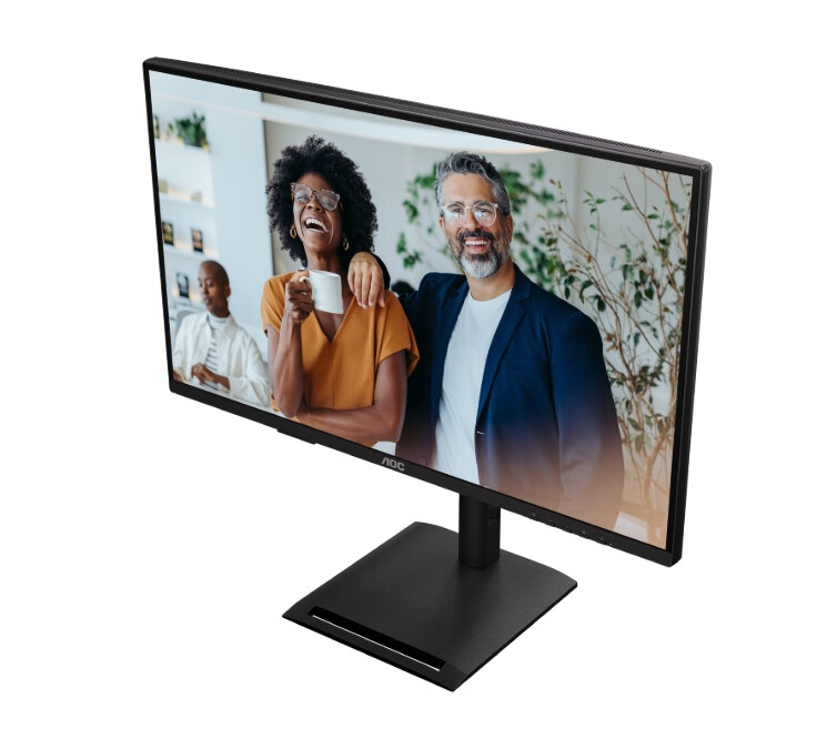 Монитор - AOC Q27P4CV, 27" IPS WLED, 2560x1440@120Hz, 4ms GtG, 350cd m/2, 1500:1, 50M:1 DCR, Adaptive Sync, FlickerFree, Anti-Blue Light, 2Wx2, Tilt, Height Adjust, Pivot, Swivel, HDMI, DP, USB hub, RJ45