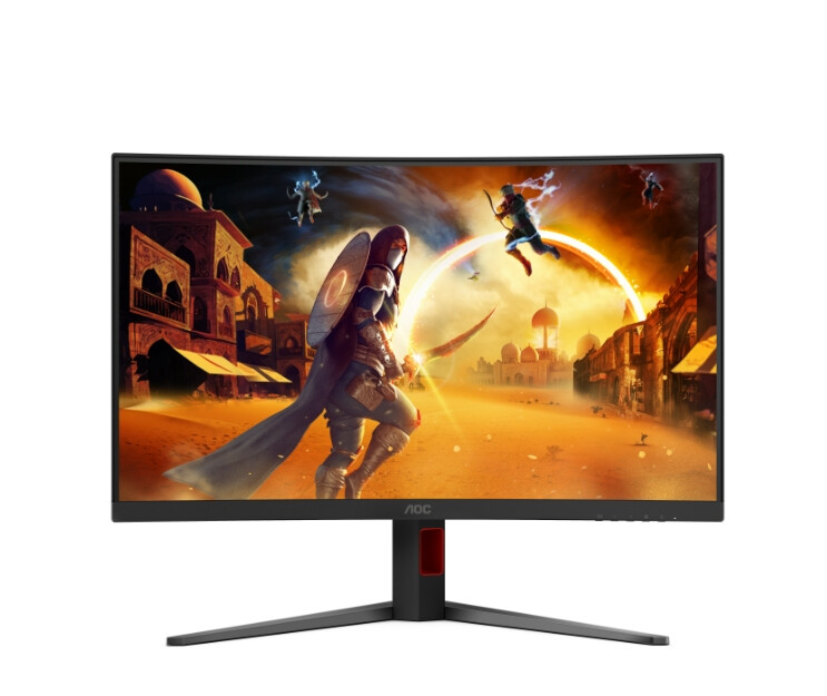 Монитор - AOC C32G4Z, 31.5" Curved 1500R, VA, WLED, 1920x1080@260Hz (OC, Native 240Hz), 4ms GtG, 0.3ms MPRT, 300cd m/2, 3500:1, Adaptive Sync, FlickerFree, Anti Blue Light, 5Wx2, Tilt, Height Adjust, Swivel, 2xHDMI, DP