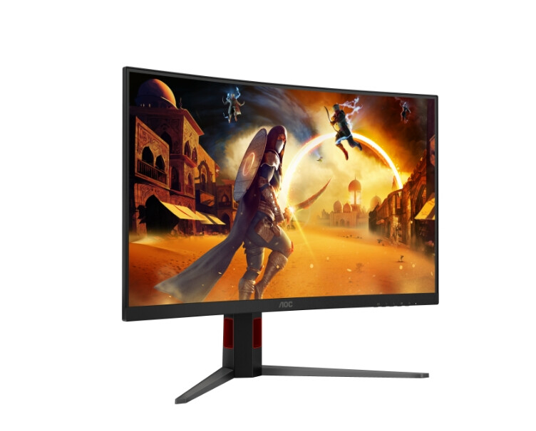 Монитор - AOC C32G4Z, 31.5" Curved 1500R, VA, WLED, 1920x1080@260Hz (OC, Native 240Hz), 4ms GtG, 0.3ms MPRT, 300cd m/2, 3500:1, Adaptive Sync, FlickerFree, Anti Blue Light, 5Wx2, Tilt, Height Adjust, Swivel, 2xHDMI, DP