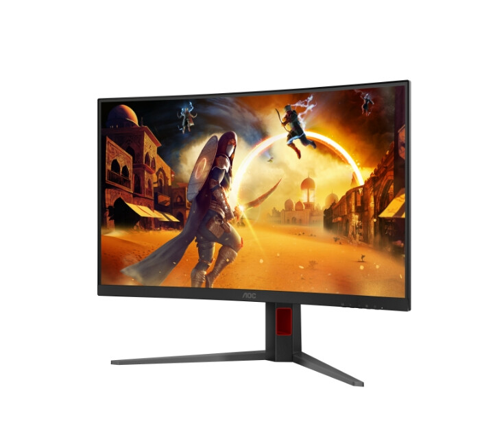 Монитор - AOC C32G4Z, 31.5" Curved 1500R, VA, WLED, 1920x1080@260Hz (OC, Native 240Hz), 4ms GtG, 0.3ms MPRT, 300cd m/2, 3500:1, Adaptive Sync, FlickerFree, Anti Blue Light, 5Wx2, Tilt, Height Adjust, Swivel, 2xHDMI, DP