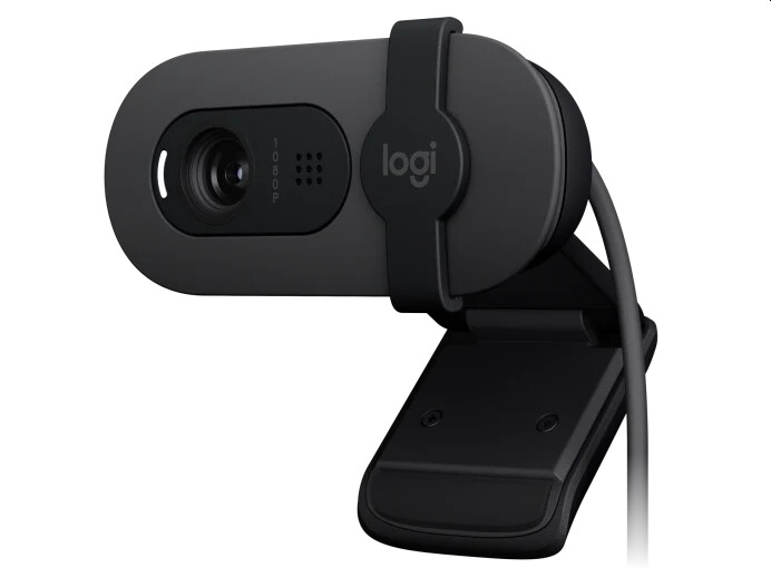 Уебкамера - Logitech Brio 100 Full HD Webcam - GRAPHITE - USB - N/A - EMEA28-935