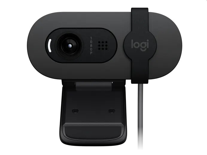 Уебкамера - Logitech Brio 100 Full HD Webcam - GRAPHITE - USB - N/A - EMEA28-935