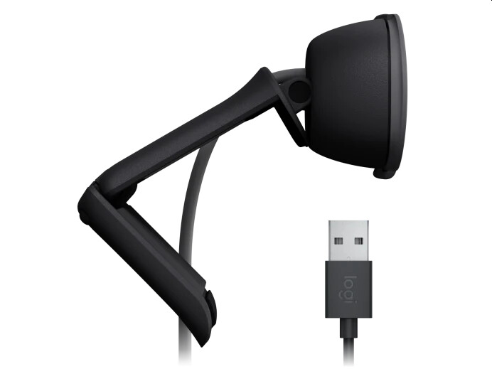 Уебкамера - Logitech Brio 100 Full HD Webcam - GRAPHITE - USB - N/A - EMEA28-935