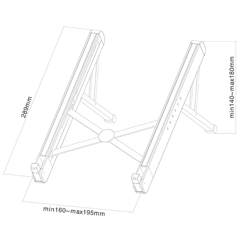 Стойка - Neomounts Foldable Notebook Desk Stand (ergonomic)
