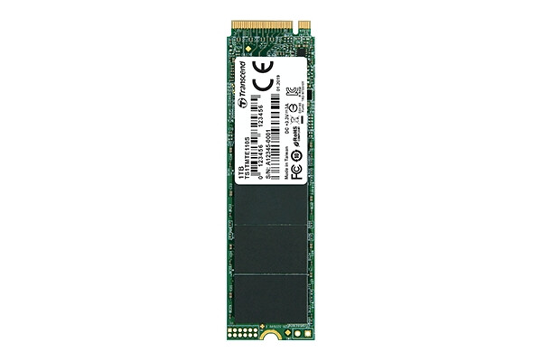 Твърд диск - Transcend 1TB, M.2 2280, PCIe Gen3x4, M-Key, 3D TLC, DRAM-less