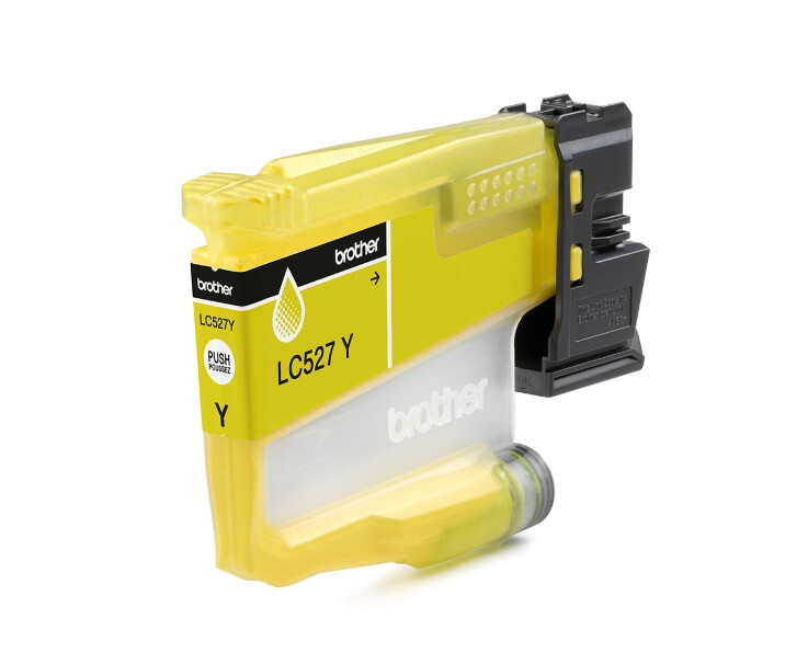 Консуматив - Brother LC527Y Yellow Ink Cartridge for MFCJ5010DW/MFCJ5110DW - 900 page yield