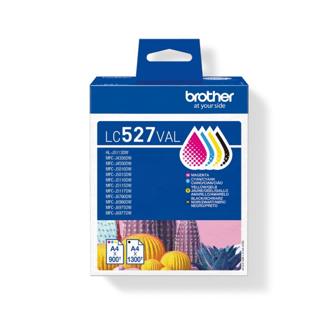 Консуматив - Brother LC527VAL Coloured Multipack Ink Cartridge for MFCJ5010DW/MFCJ5110DW