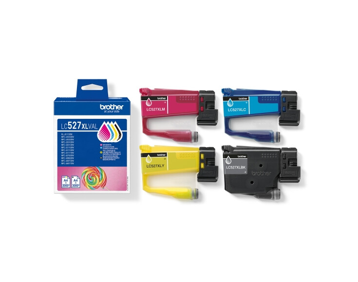 Консуматив - Brother LC527XLVAL Coloured Multipack Ink Cartridge for MFCJ5010DW/MFCJ5110DW