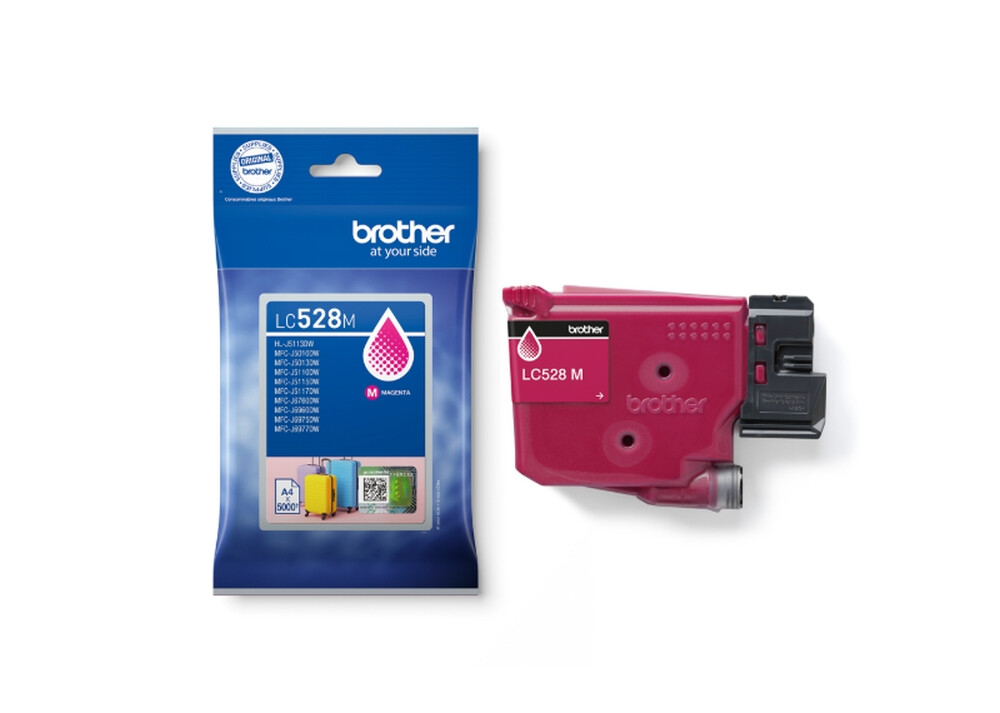 Консуматив - Brother LC528M Magenta Ink Cartridge for MFCJ5010DW/MFCJ5110DW - 5000 page yield
