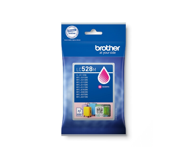 Консуматив - Brother LC528M Magenta Ink Cartridge for MFCJ5010DW/MFCJ5110DW - 5000 page yield