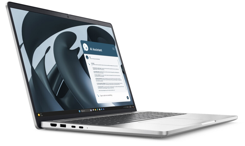 Лаптоп - Dell Pro 16 Plus PB16255, AMD Ryzen 5 220, 16GB, 512GB SSD Gen4, 16.0" FHD+, AMD Radeon 740M, FgrPr & SmtCd, FHD, IR Cam, Mic, WLAN + BT, Backlit Kb, 3 Cell, W11Pro