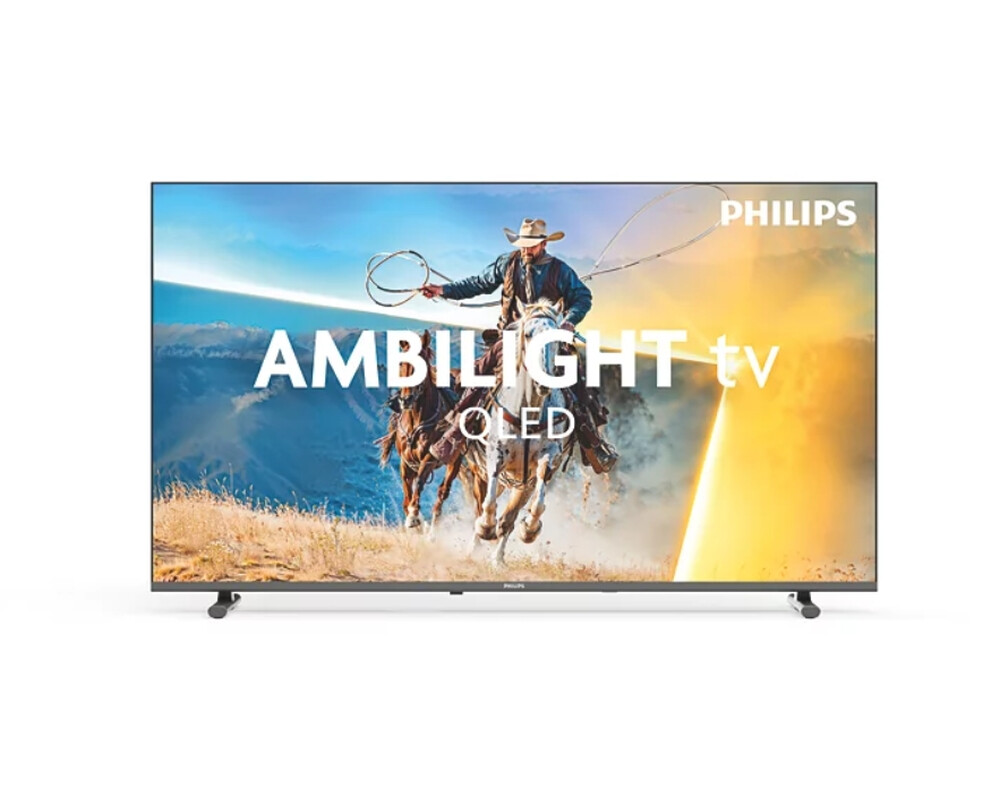 Телевизор - Philips 40PQS6901/12, 40'' QLED, FHD (1920x1080), DVB-T/T2/T2-HD/C/S/S2, 60Hz, 3 sided Ambilight, Pixel Plus HD, WCG 90% DCI, HDR10, HLG, Titan 3.0 OS , 3*HDMI, 2*USB, WiFi 4, 12W RMS, Black