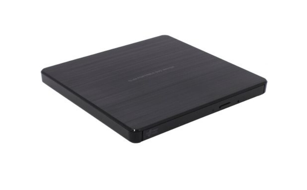 Оптично устройство - Hitachi-LG GP60NB60 Ultra Slim External DVD-RW, Super Multi, Silent Play, Win & MAC OS Compatible, M-DISC Support, Black