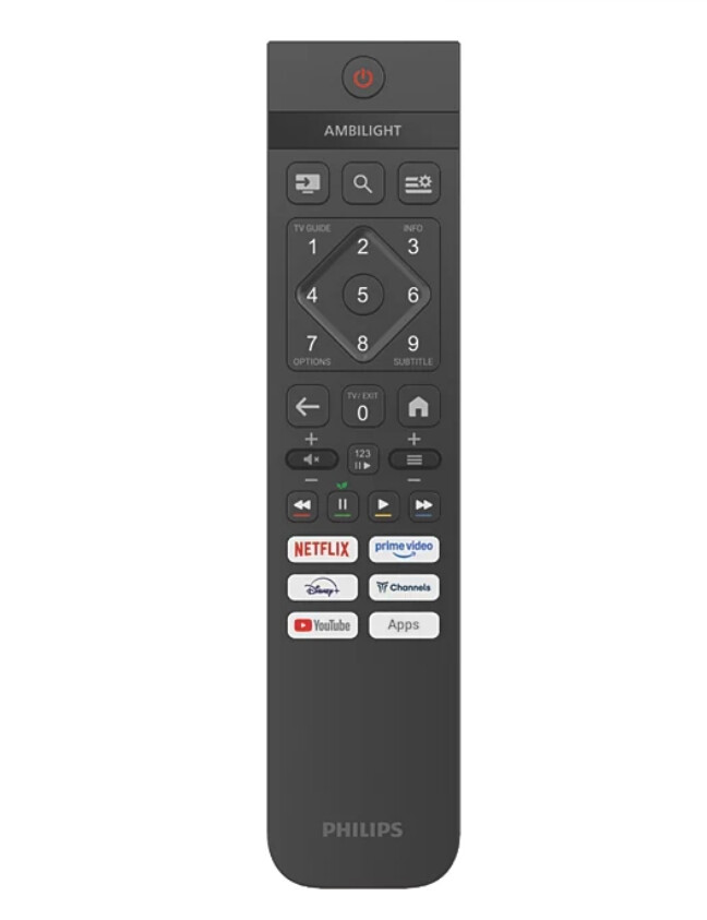 Телевизор - Philips 55PUS8001/12, 55" 4K UHD LED, 3840 x 2160p, 60Hz, 3 sided Ambilight,  DVB-T/T2/T2-HD/C/S/S2, CL+2.0, Perfect Pixel UHD, HDR10, HLG, Titan OS, Dolby Atmos, 3*HDMI, 2*USB, 802.11ac, BT 5.2, Easy Link 3.0, 20W RMS, Black