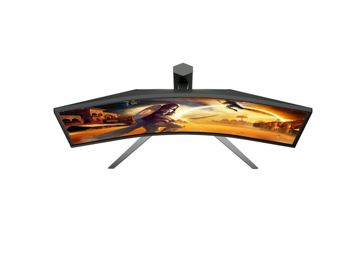 Монитор - AOC CU34G4ZCA, 34" Curved 1500R, Fast VA, WLED, 3440x1440@250Hz, 1ms GtG, 0.3ms MPRT, 450cd m/2, 3000:1, Adaptive Sync, FlickerFree, Low Blue Light, Tilt, Height Adjust, Swivel, 2xHDMI, DP, USB hub