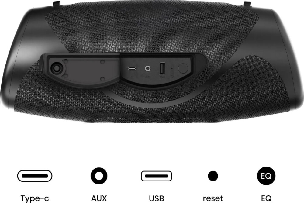 Аудио система - Hisense, WeBoom, Party speaker 2.0 Ch., 140W, BT, 20h play,IP67 Water and Dust Proof,Ambient Light,Dual-way Strap,Built-in Powerbank,Black