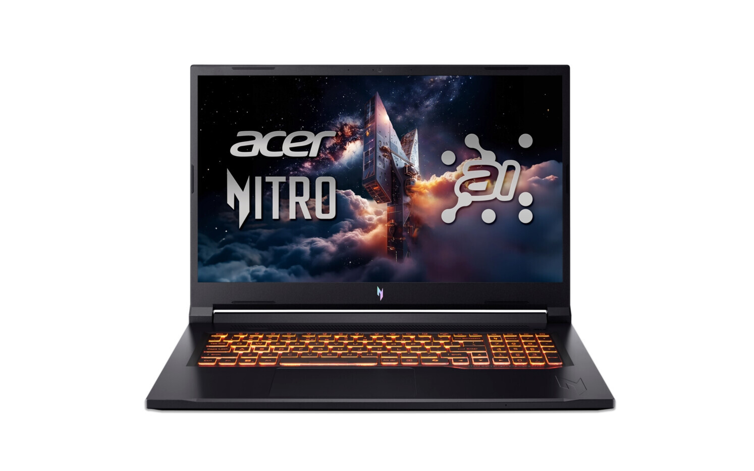 Лаптоп - Acer Nitro V17, NG-ANV17-41-R14D, AMD Ryzen R7 260 ( up to 5.1GHz, 16MB), 17.3" FHD(1920x1080)IPS 144Hz, 1*16GB DDR5 (1 slot free), 1024GB PCIe NVMe SSD, NVIDIA GeForce RTX 4050 6GB GDDR6, Wi-Fi AX, BT, Win 11 Home, Black