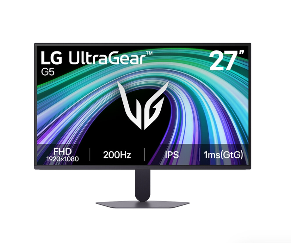 Монитор - LG 27G523B-B, UltraGear G5, 27" IPS, AG, 200Hz, 1ms GtG, 1000:1, 300cd/m2, sRGB 95%, Full HD 1920x1080, HDR 10, AMD FreeSync, DisplayPort, Headphone Out, Reader mode, Black Stabilizer, Tilt, Black