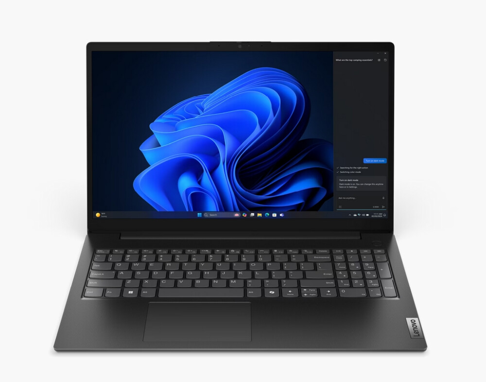 Лаптоп - Lenovo V15 G5 Intel Core 3 100U, 6C (up to 4.7GHz, 10MB), 16GB DDR5-5200, 512GB SSD, 15.6" FHD (1920x1080) IPS AG, Intel UHD Graphics, HD 720p Cam, WLAN, BT, 3 cell, DOS, 3Y CCI