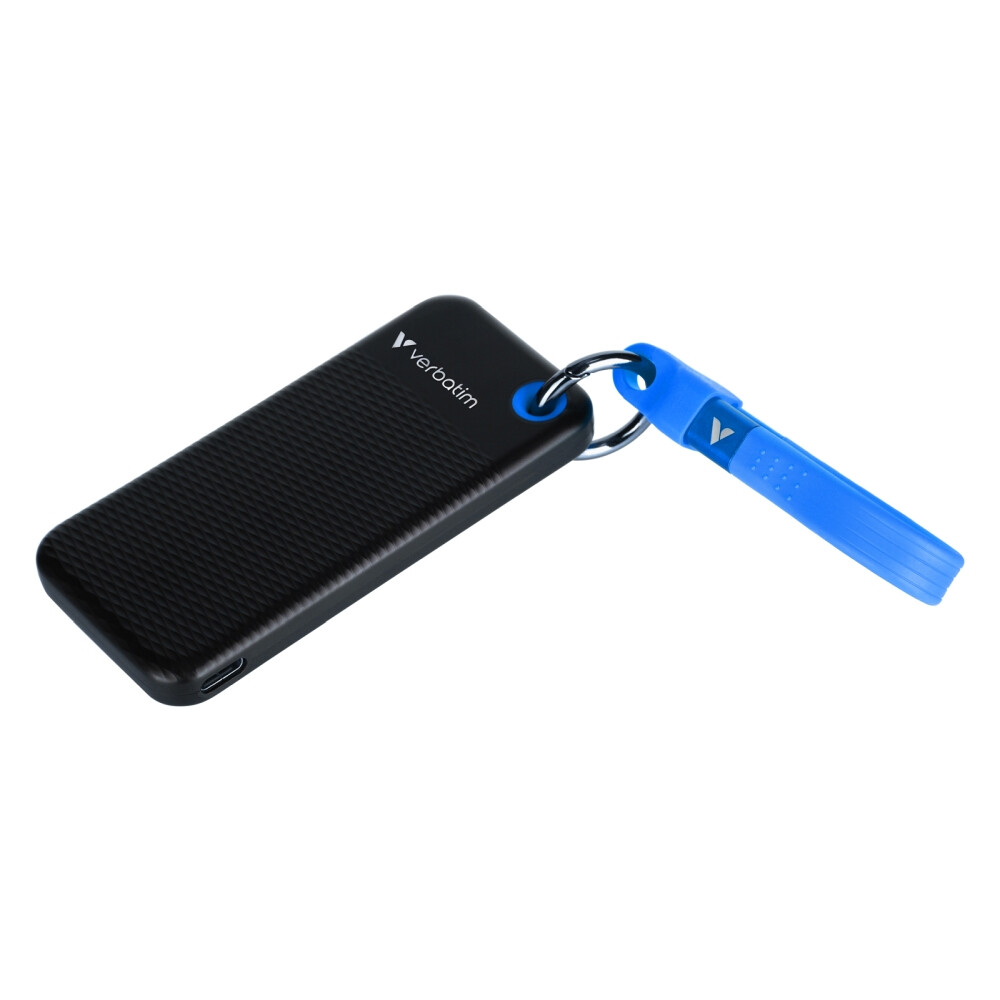 Твърд диск - Verbatim Pocket SSD USB 3.2 Gen 2 512GB Black/Blue
