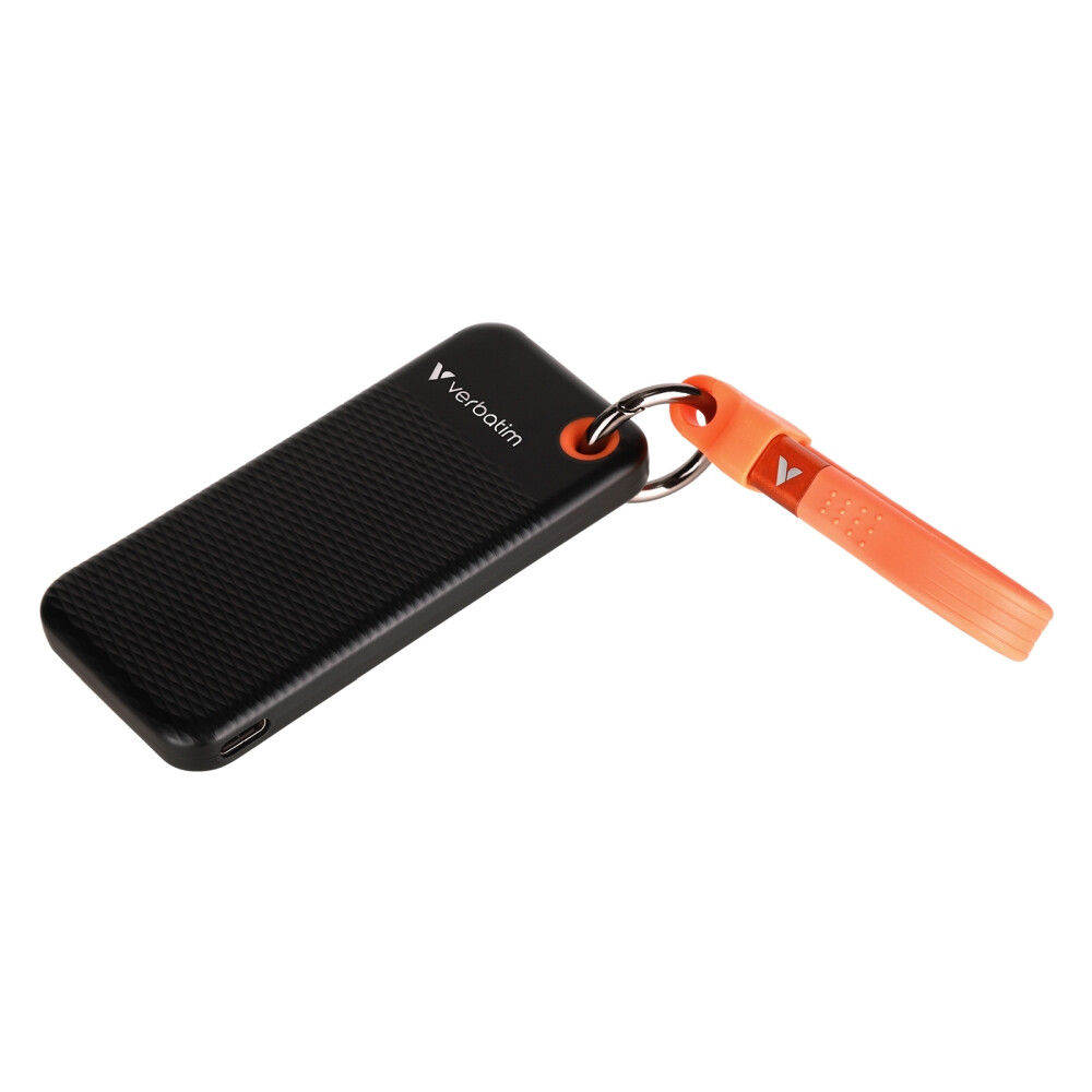 Твърд диск - Verbatim Pocket SSD USB 3.2 Gen 2 512GB Black/Orange
