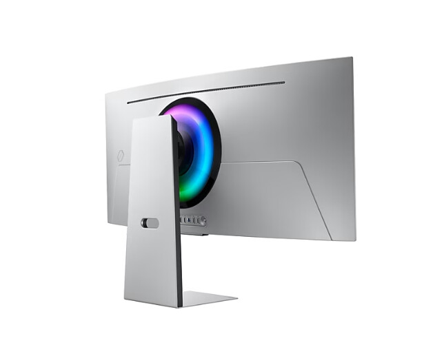 Монитор - Samsung LS34DG850, 34'' CURVED Odyssey G8 OLED, 1800R, 175 Hz, 0.1 ms GTG, 21:9, 3440 x 1440, Smart, 2xUSB C, Mini DP, Micro HDMI 2.1, Wi-Fi 5, BT 5.2, Speakers, 178°/178°, Silver