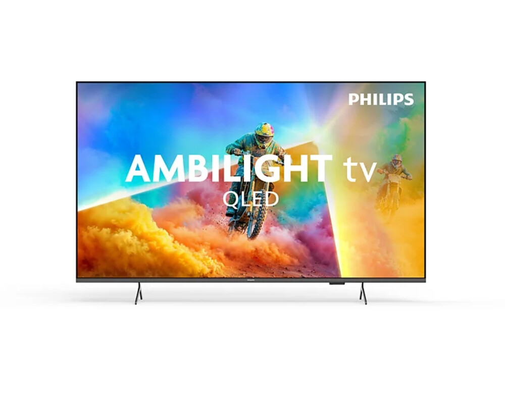 Телевизор - Philips 55PQS8501/12, 55'' 4K UHD QLED (3840x2160), DVB-T/T2/T2-HD/C/S/S2, 60Hz, 3 sided Ambilight, Pixel Precise UHD, HDR10, HLG, Titan OS , 3*HDMI, 2*USB, WiFi 802.11ac, EasyLink 3.0, 12W RMS, Black