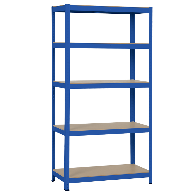 Метален стелаж Carmen CR-1016 - 180х90х45 см, до 250 кг на рафт - син