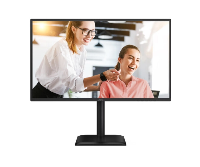 Монитор - AOC Q27E4CV, 27" IPS WLED, 2560x1440@120Hz, 4ms GtG, 1ms MPRT, 350cd m/2, 1500:1, 50M:1 DCR, Adaptive Sync, FlickerFree, Anti-Blue light, 2Wx2, Tilt, Height Adjust, Pivot, Swivel, HDMI, DP, USB hub, RJ45