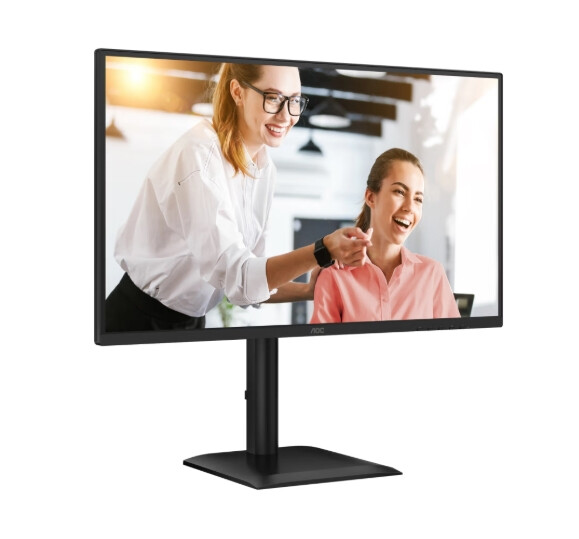 Монитор - AOC Q27E4CV, 27" IPS WLED, 2560x1440@120Hz, 4ms GtG, 1ms MPRT, 350cd m/2, 1500:1, 50M:1 DCR, Adaptive Sync, FlickerFree, Anti-Blue light, 2Wx2, Tilt, Height Adjust, Pivot, Swivel, HDMI, DP, USB hub, RJ45