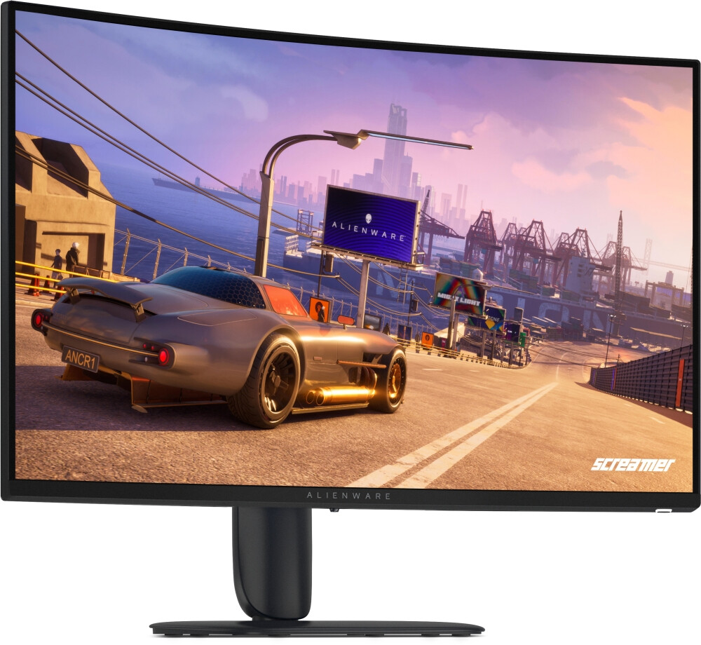 Монитор - Dell Alienware AW3226DM, 31.5" Curved VA AG, WQHD 2560x1440, 95% DCI-P3, AMD FreeSync Premium, 240Hz, 1 ms GTG, 3000:1, 400 cd/m2, HDR, VRR, HDMI, DP, USB Hub, USB-C, PIP, PBP, Height Adjustable,Tilt, Black