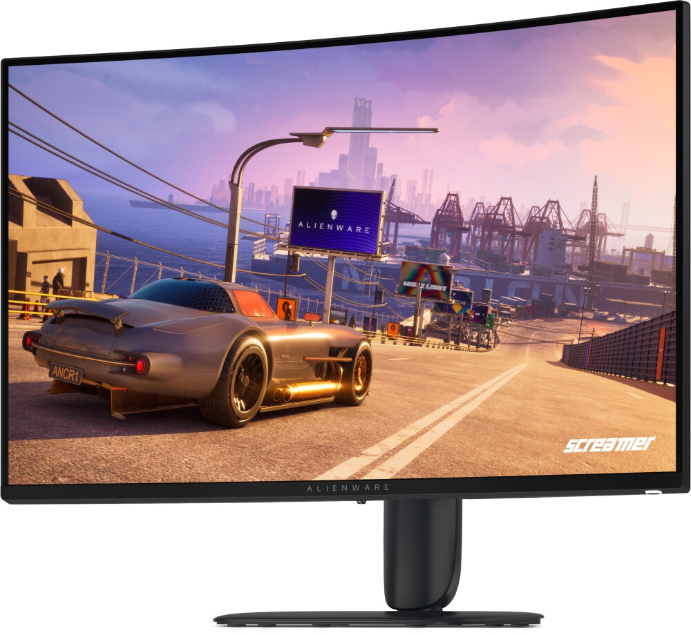Монитор - Dell Alienware AW3226DM, 31.5" Curved VA AG, WQHD 2560x1440, 95% DCI-P3, AMD FreeSync Premium, 240Hz, 1 ms GTG, 3000:1, 400 cd/m2, HDR, VRR, HDMI, DP, USB Hub, USB-C, PIP, PBP, Height Adjustable,Tilt, Black