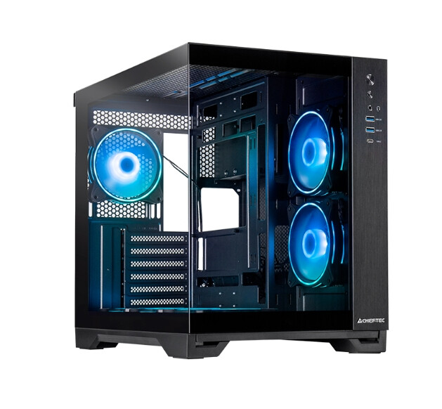 Кутия за компютър - Chieftec Visio + Chieftec Iceberg 240 RGB + Chieftec Vega 850W ATX 3.1