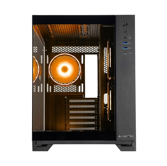 Кутия за компютър - Chieftec Visio + Chieftec Iceberg 240 RGB + Chieftec Vega 850W ATX 3.1