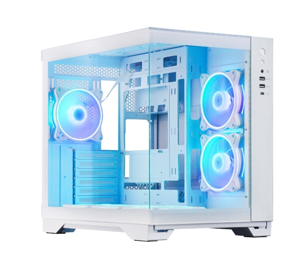 Кутия за компютър - Chieftec Visio White + Chieftec Iceberg 240 RGB White + Chieftec Vega 850W ATX 3.1 White