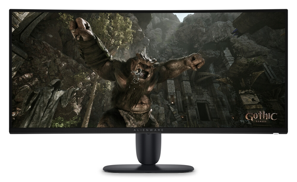Монитор - Dell Alienware AW3426DWM, 34.5", 21:9, Curved VA AG, UW-QHD 3440x1440, 95% DCI-P3, AMD FreeSync Premium, 240Hz, 1 ms GTG, 3000:1, 400 cd/m2, HDR, VRR, HDMI, DP, USB Hub,  USB-C, PIP, PBP, Height Adjustable,Pivot, Tilt, Black
