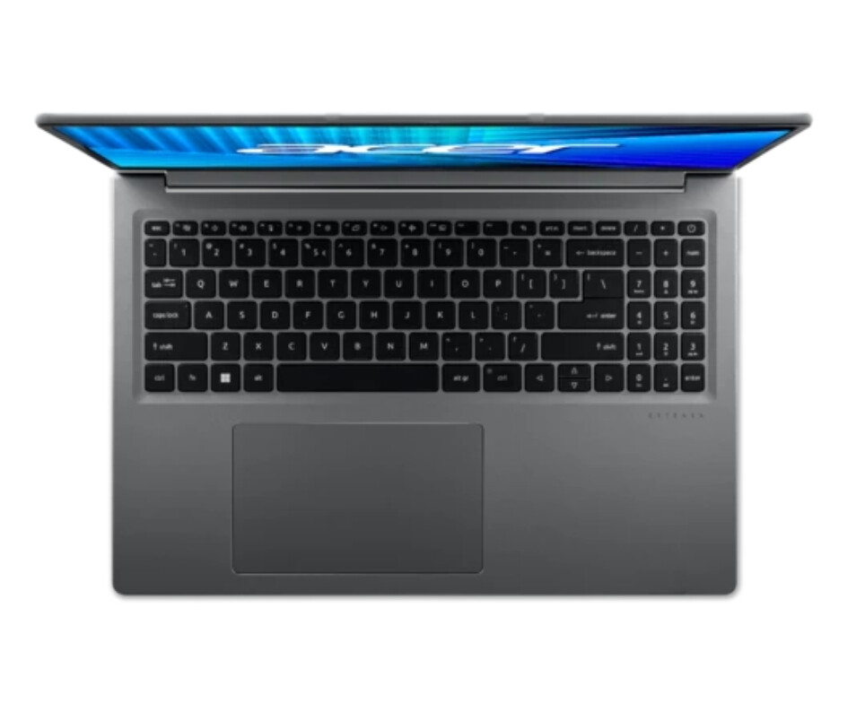 Лаптоп - Acer Extensa 16 EXO16-51-55WJ, Intel Core Ultra 5 115U (up to 4.2GHz, 10MB), 16" WUXGA (1920x1200) IPS, 16GB LPDDR5 (on board), SSD 512GB PCIe, Intel Graphics, TPM 2.0, Wi?Fi 6, BT 5.1, FHD cam, No OS, Lunar Grey