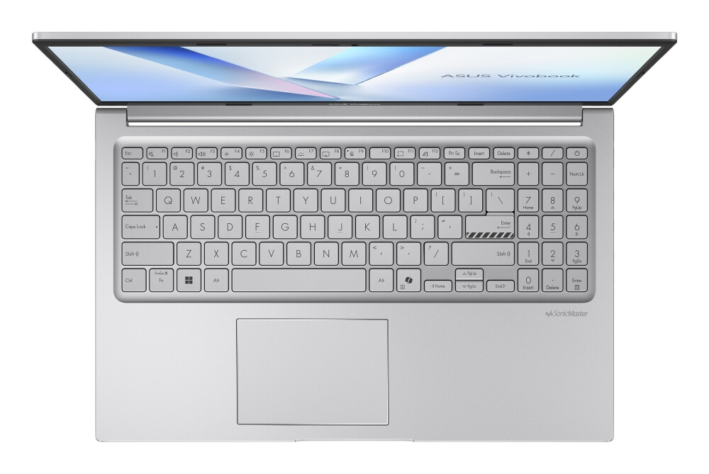 Лаптоп - Asus Vivobook X1504MA-BQ475NA,Intel 3 304 1.5 GHz (6MB Cache, up to 4.3 GHz), 15.6" FHD,(1920x1080),8GB DDR5 , SSD 256GB, Chiclet Keyboard with Num-key,No OS, Cool Silver, no adapter
