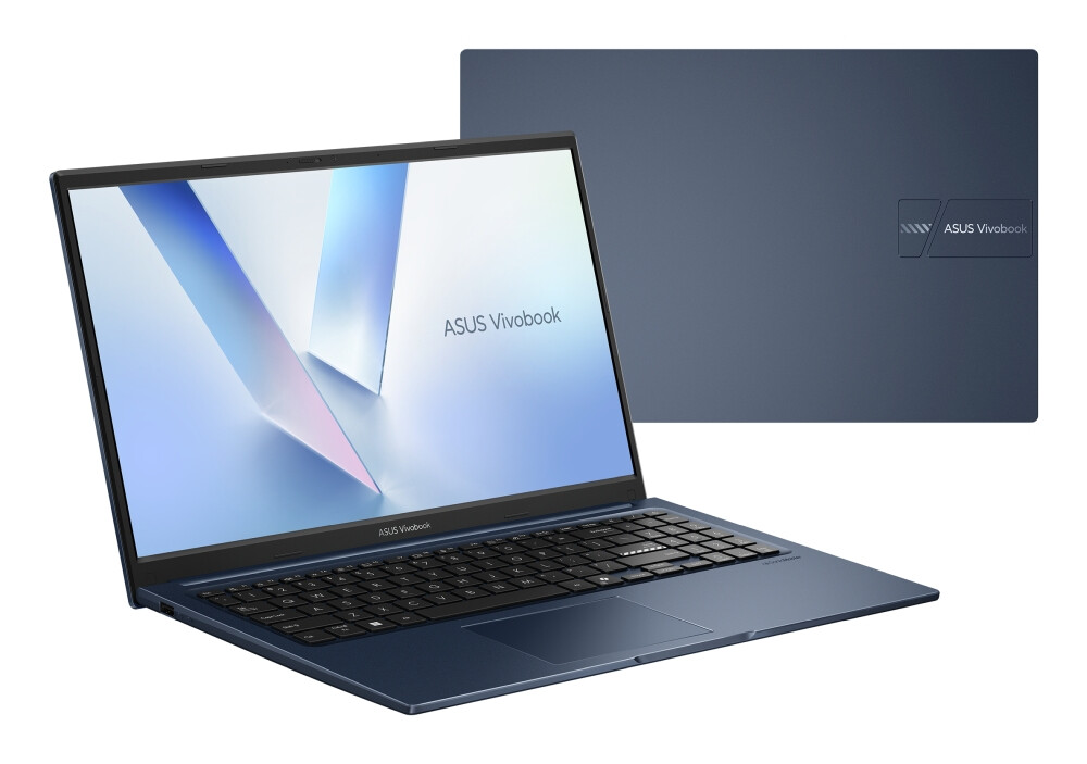 Лаптоп - Asus Vivobook X1504MA-BQ204NA,Intel Core 7 350 1.5 GHz(6 MB cache up to 4.8 GHz) , 15.6" FHD,(1920x1080),16GB DDR5, SSD 512 GB, No OS, Quiet Blue,US, no adapter