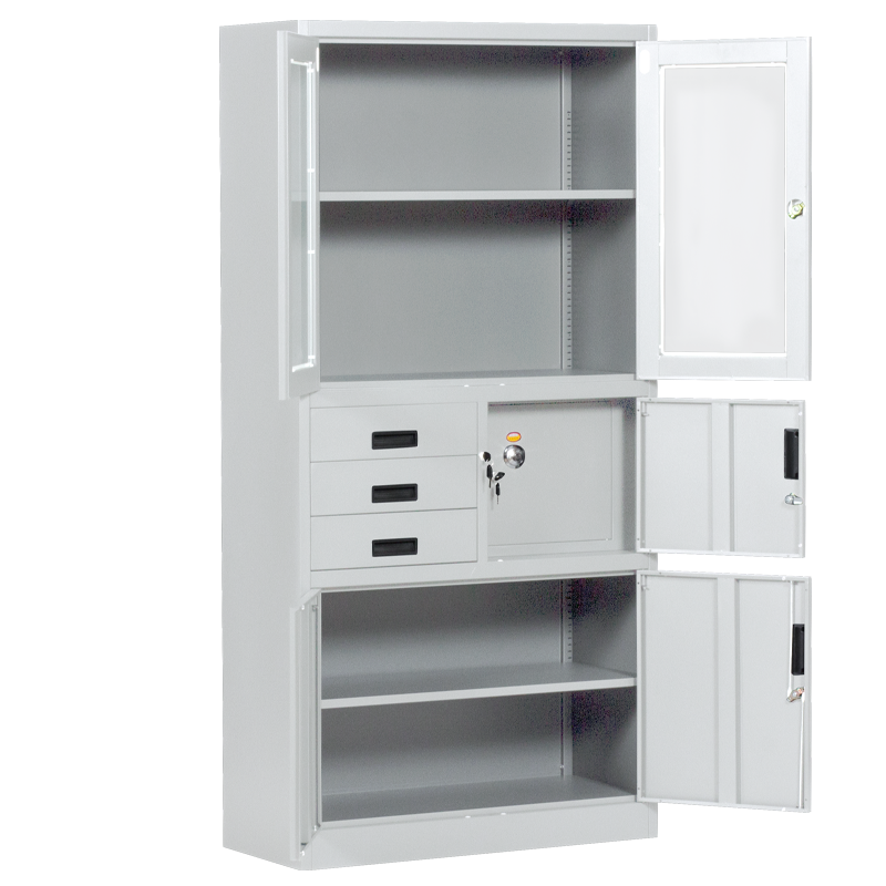 Метален шкаф Carmen CR-1240 E K - сив