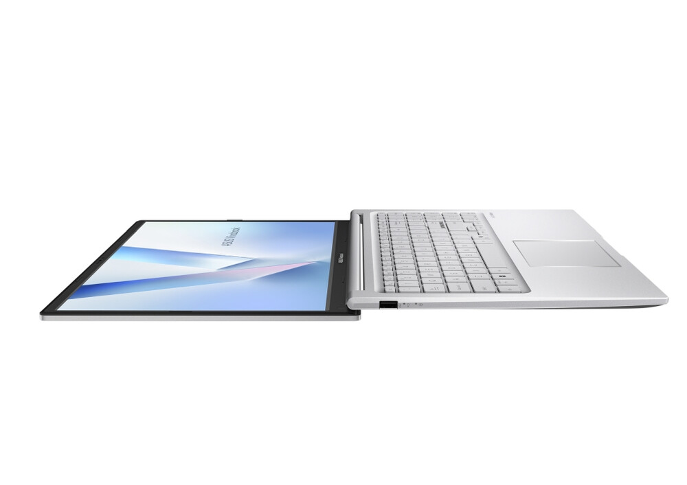 Лаптоп - Asus Vivobook X1504MA-BQ772NA,Intel 5 315 1.5 GHz (6MB Cache, up to 4.4 GHz, 6 cores, 6 Threads) up to 15TOPS, 15.6" FHD,(1920x1080),16GB DDR5, SSD 512 GB, No OS, Cool Silver,US, no adapter