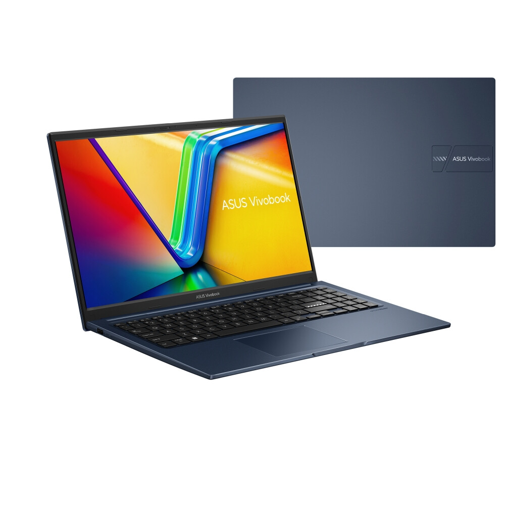 Лаптоп - Asus Vivobook X1504VA-BQ5718NA,Intel Core 3 100U 1.2 GHz (10MB Cache, up to 4.7 GHz, 6 cores, 8 Threads), 15.6" FHD,(1920x1080),8GB DDR5 , SSD 256GB, Chiclet Keyboard with Num-key,No OS, Quiet Blue,US, no adapter