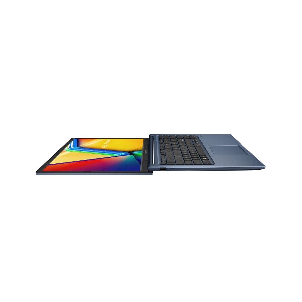 Лаптоп - Asus Vivobook X1504VA-BQ5718NA,Intel Core 3 100U 1.2 GHz (10MB Cache, up to 4.7 GHz, 6 cores, 8 Threads), 15.6" FHD,(1920x1080),8GB DDR5 , SSD 256GB, Chiclet Keyboard with Num-key,No OS, Quiet Blue,US, no adapter